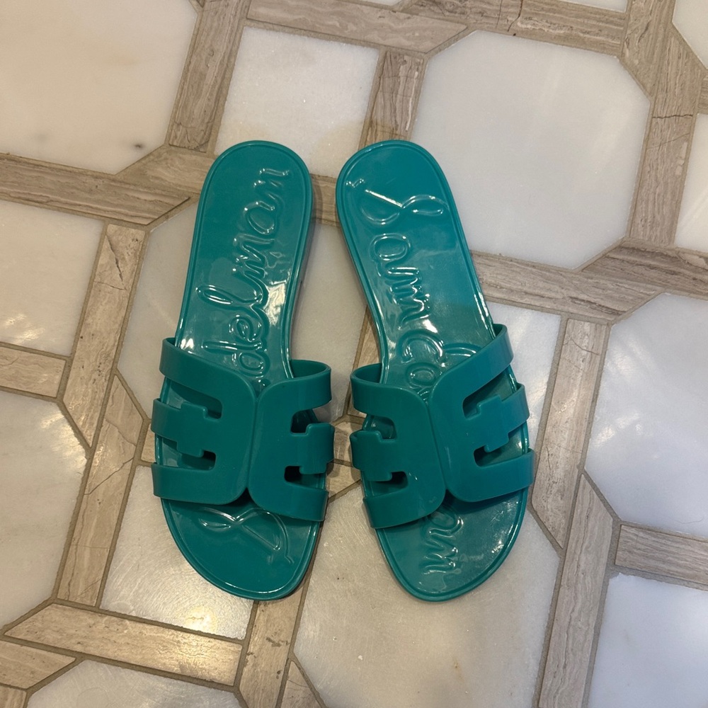 Sam Edelman Turquoise Slide Sandals